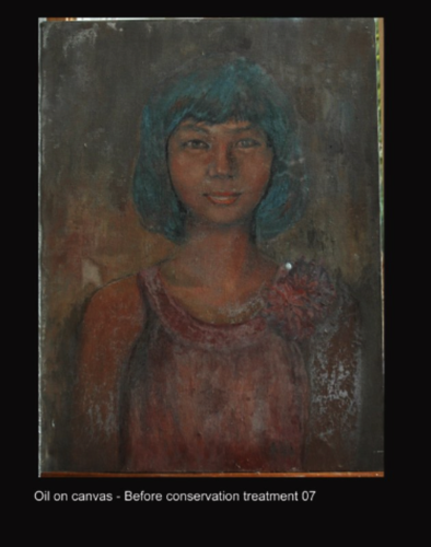 Oil on canvas - Before conservation